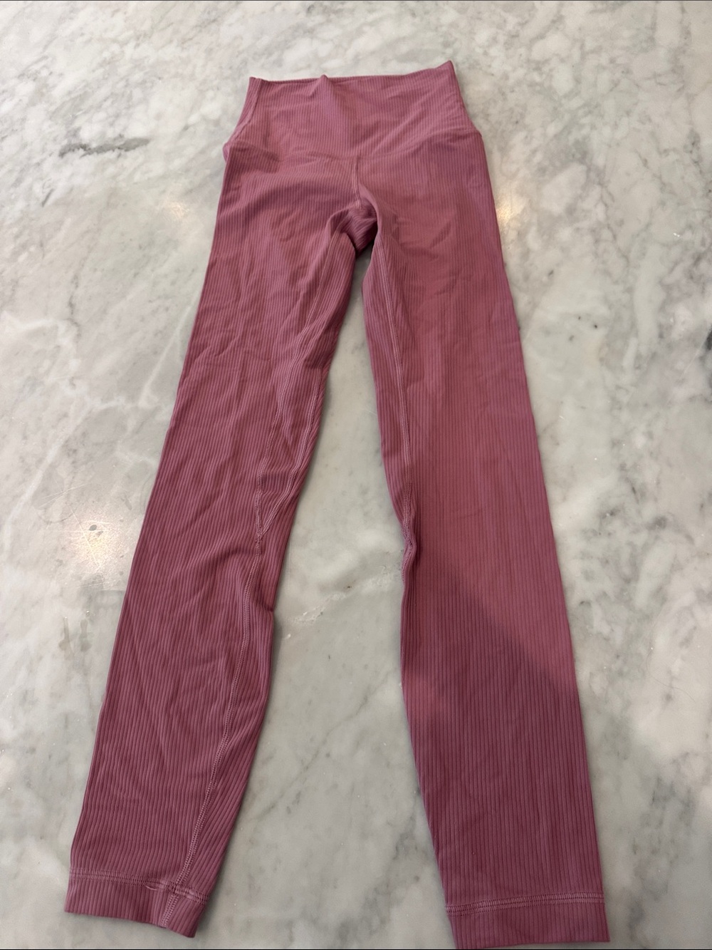lululemon athletica Ribbed High-Rise Leggings in Rose